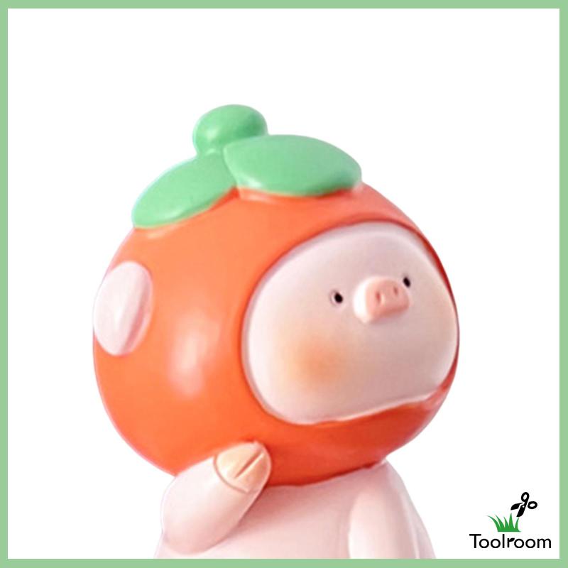 Mô Hình Chú Heo Ngộ Nghĩnh Bằng Nhựa Resin Trang Trí Bàn Trà