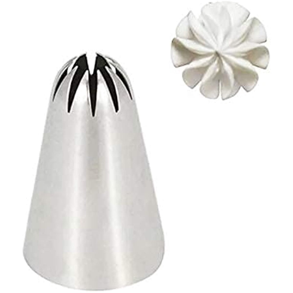 2c Đuôi Bắt Bông Kem Trang Trí Bánh Bằng Thép Không Gỉ Size Vừa