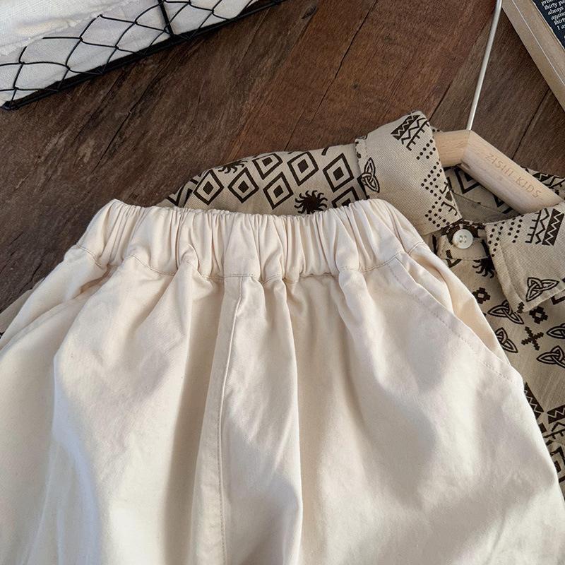 Quần Dài Dáng Rộng Phong Cách Hàn Quốc Thời Trang Mùa Xuân Cho Bé Trai Và Gái