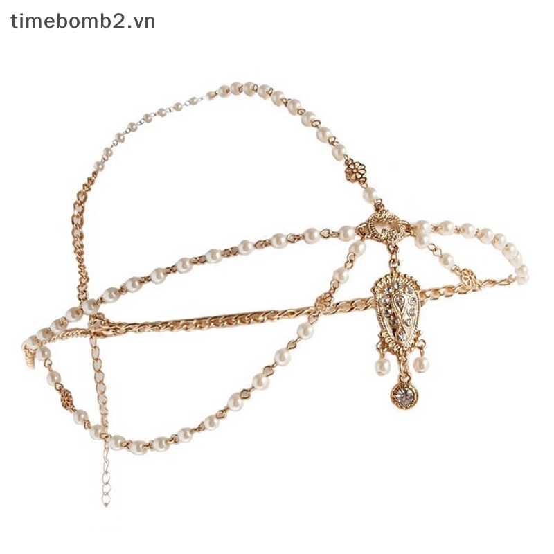 Băng Đô Cài Tóc Hình Vương Miện Thời Trang Cho Cô Dâu