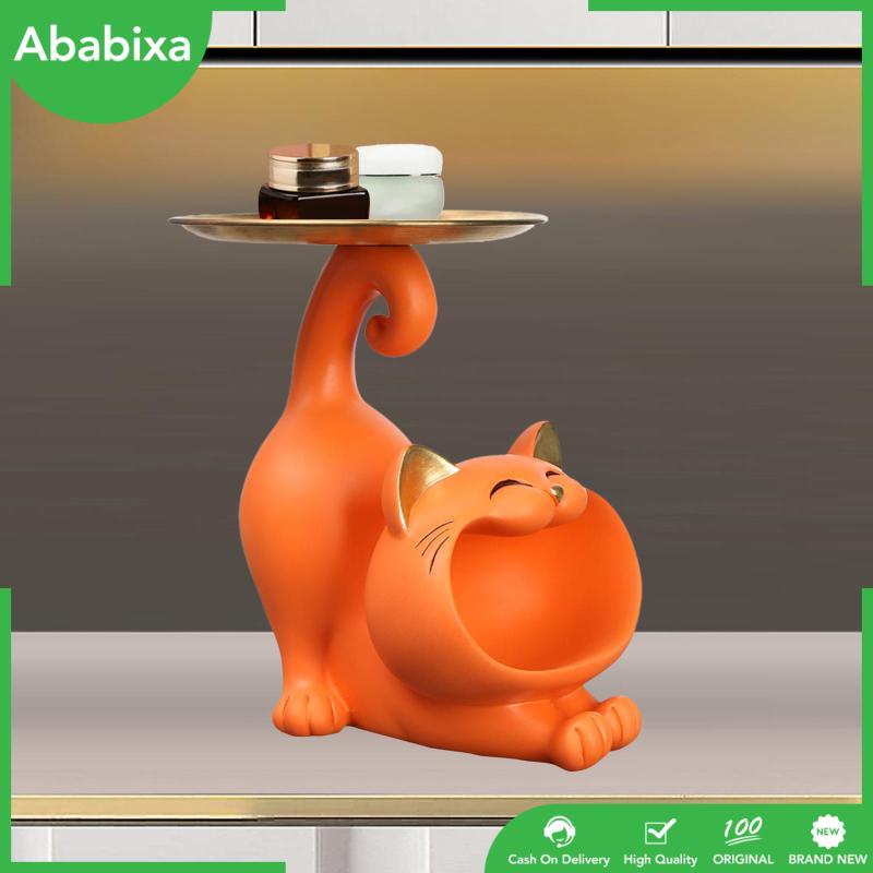 [Ababixa] Khay Đựng Đồ Trang Sức Hình Mèo May Mắn Hiện Đại Trang Trí Phòng Ngủ / Quán Bar / Kỳ Nghỉ