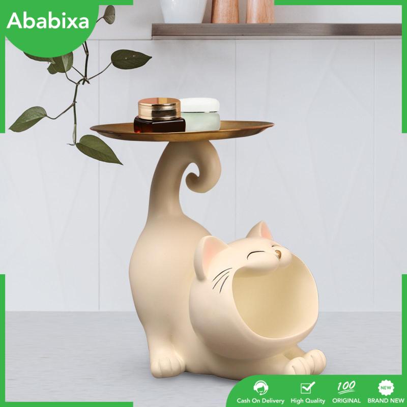 [Ababixa] Khay Đựng Đồ Trang Sức Hình Mèo May Mắn Hiện Đại Trang Trí Phòng Ngủ / Quán Bar / Kỳ Nghỉ