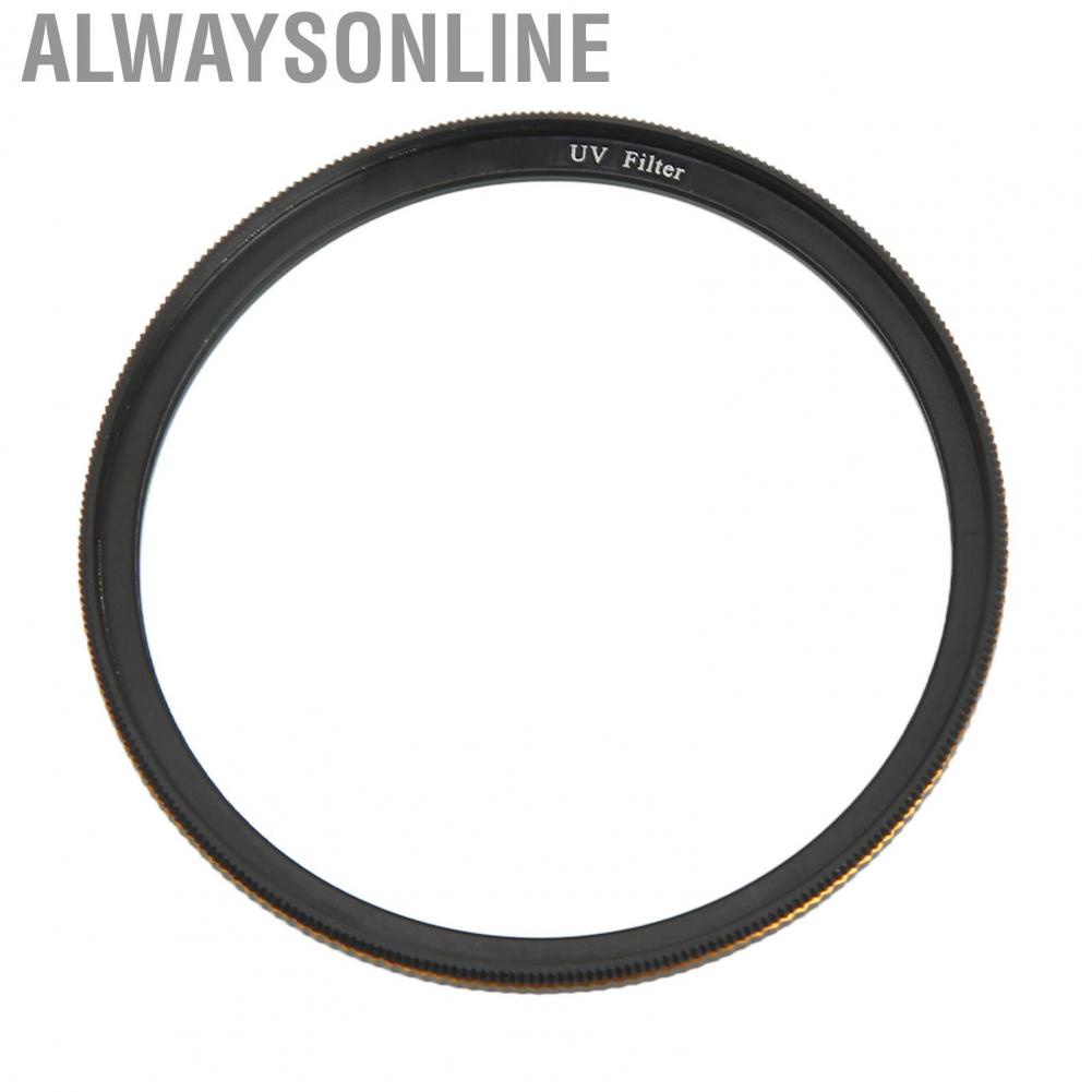 Alwaysonline UV Protection Lens Filter  Multi Coated Ultra Slim Optical Glass Aluminum Alloy for Shooting