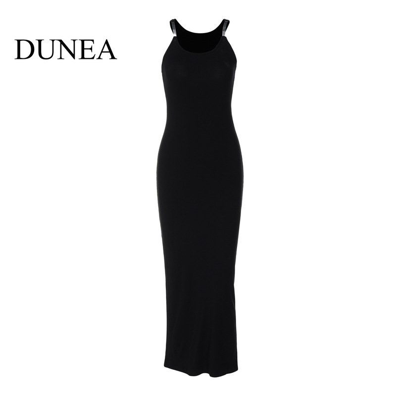 DUNEA Đầm Hai Dây Ôm Dáng Gợi Cảm Dành Cho Nữ