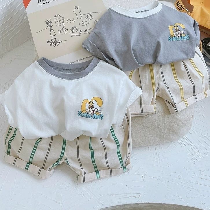 Áo Thun Tay Ngắn In Họa Tiết Hoạt Hình Dễ Phối Đồ Thời Trang Mùa Hè Cho Bé Gái