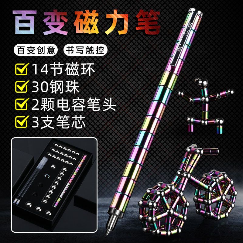 Bút Gel Đen Từ Tính Đa Năng Ngòi 0.5mm