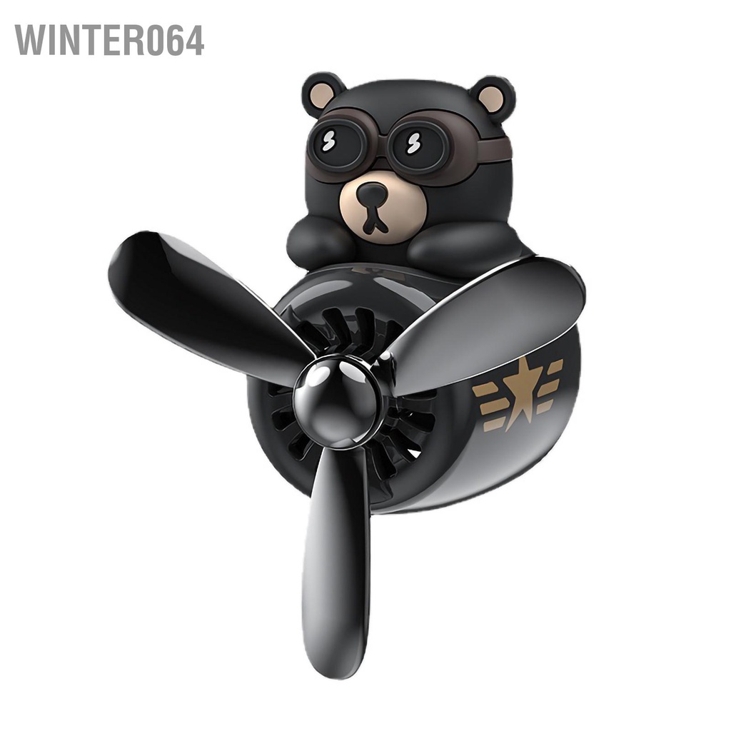 Winter064 Lỗ Thông Khí Ô Tô Lọc Hoạt Hình Phi Công Dễ Thương Cánh Quạt Xoay Xông Phòng Vật Trang Trí Cho