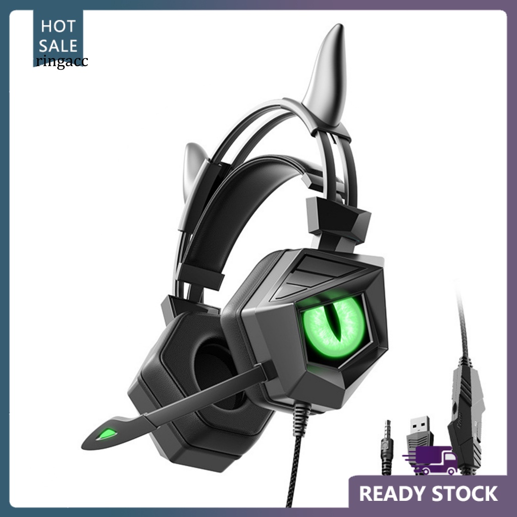 Tai Nghe RGA Có Dây RGA RGB Phát Sáng Với Đầu Cắm 3.5mm / USB Dùng Để Chơi Game
