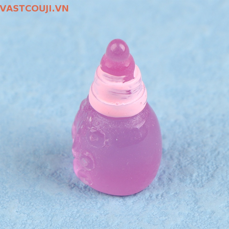 Bộ 5 Bình Sữa Mini Bằng Nhựa Phát Quang Độc Đáo Dùng Trang Trí DIY