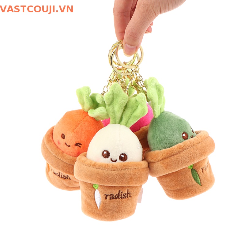 Móc Khóa Bông Hình Củ Cà Rốt Hoạt Hình Đáng Yêu