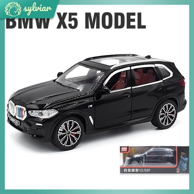 Mô Hình Xe Hơi Bằng Hợp Kim 1: 24 X5 Có Đèn Và Âm Thanh Độc Đáo Trang Trí Nhà Cửa