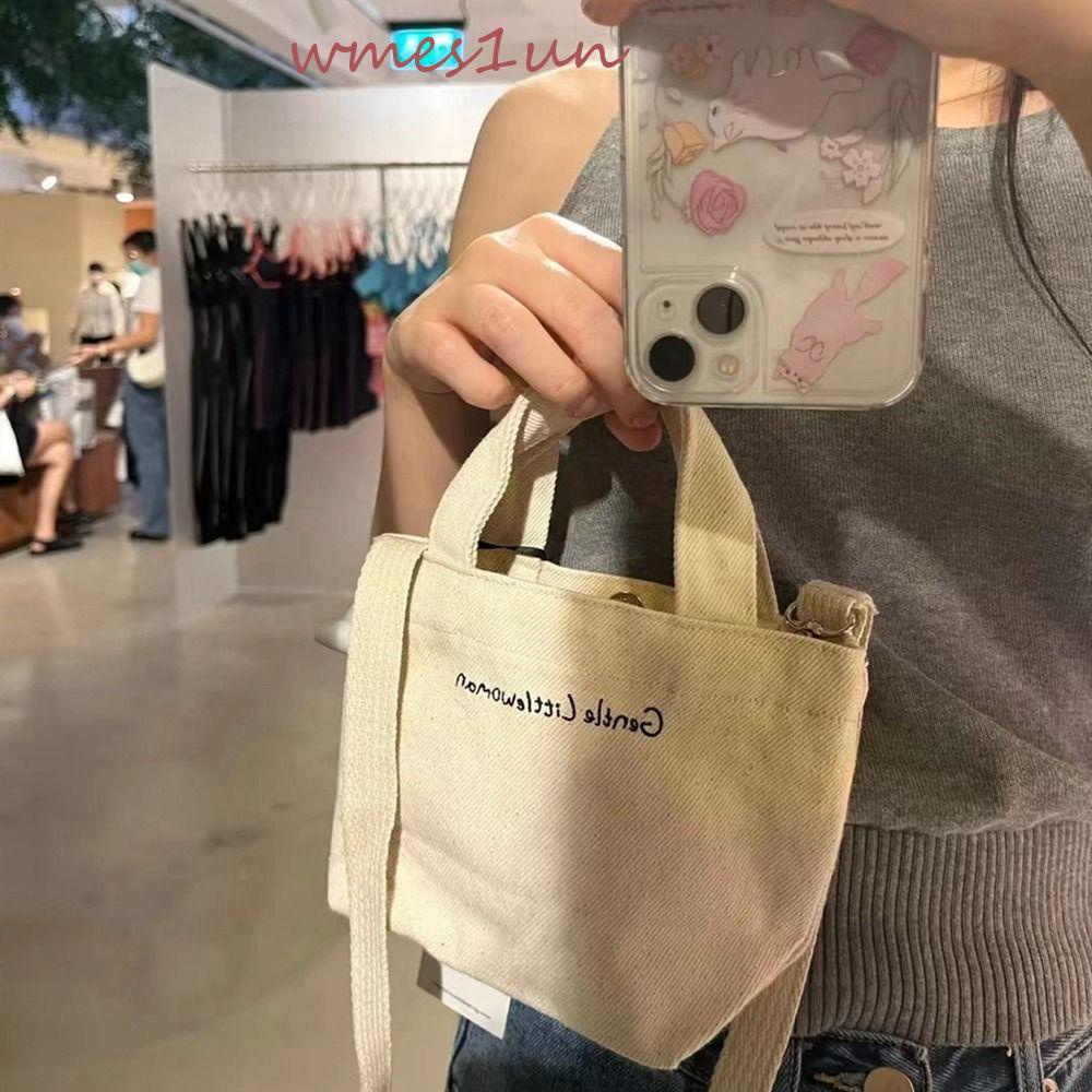 Gentlewoman Túi Xách Vải Canvas Mini 15H Kiểu Thái Lan Thiết Kế Đơn Giản Cho Nữ