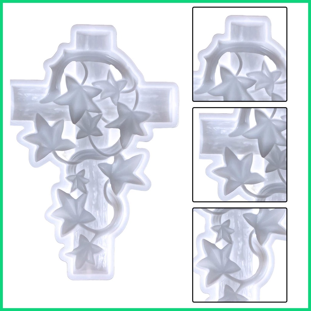 Khuôn Silicone Làm Xà Phòng / Nến Hình Chữ Thập 3D