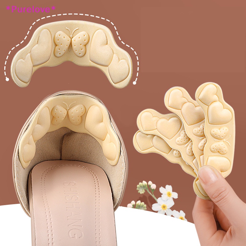 1 Cặp Đệm Lót Giày Cao Gót Bảo Vệ Chống Mòn Có Thể Điều Chỉnh Kích Thước Mới