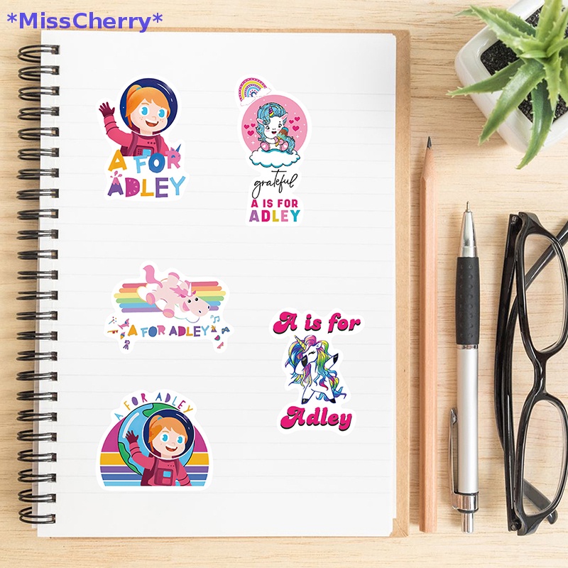 Bộ 50 Miếng Dán Trang Trí Điện Thoại / Ván Trượt / Laptop / Hành Lý Hình Kỳ Lân A DIY Mới