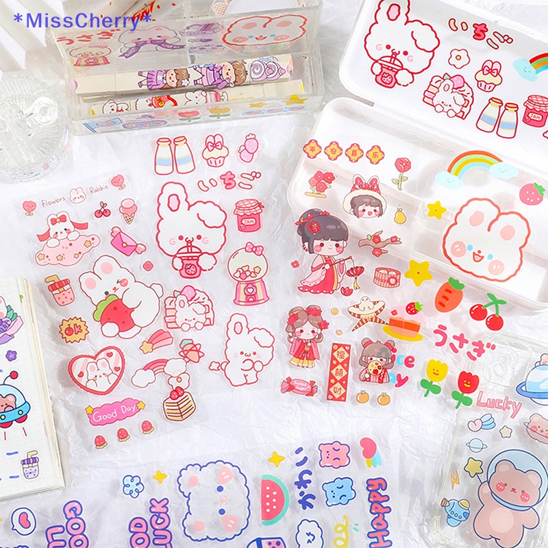 Bộ 5 Tấm Sticker Dán Trang Trí Hình Động Vật Dễ Thương Chống Nước Không Để Lại Dấu Vết Mới