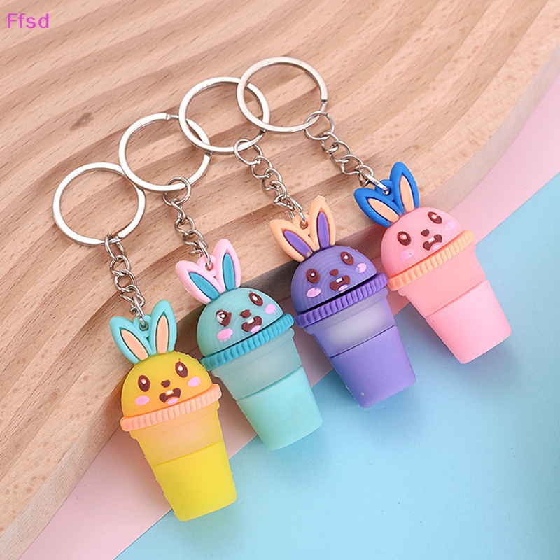 {Ffsd} Móc Khóa Hình Cây Kem Ba Chiều Sáng Tạo Trang Trí Túi Xách * Bán Chạy