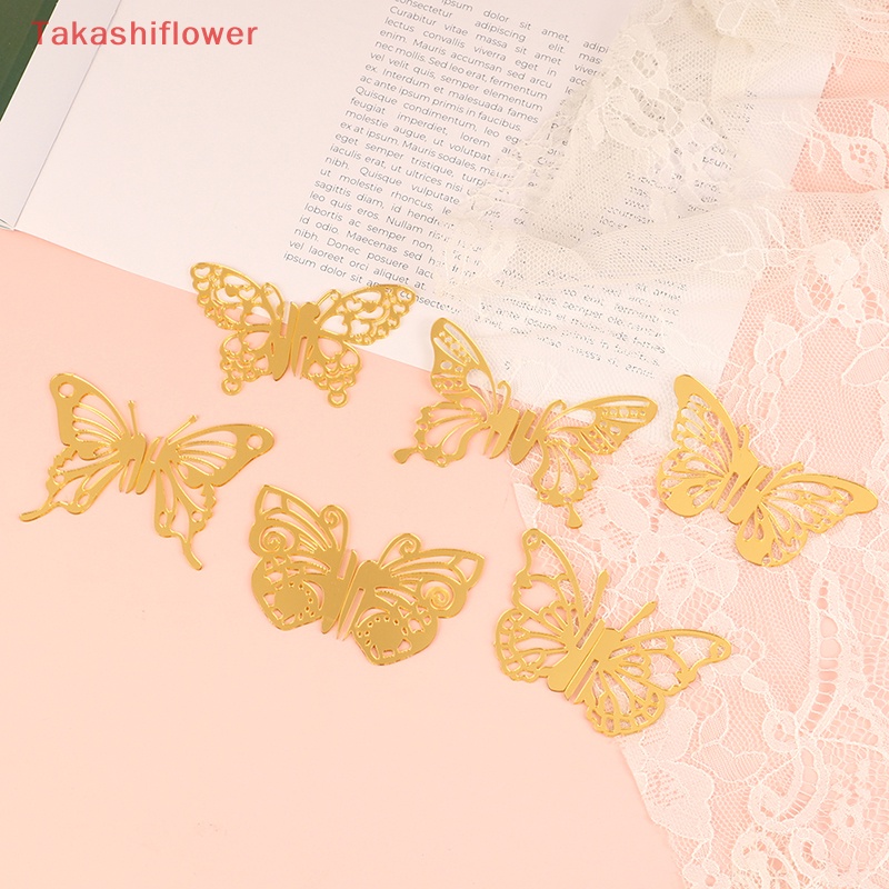 Set 5 Bươm Bướm Bằng Acrylic Trang Trí Bánh Kem