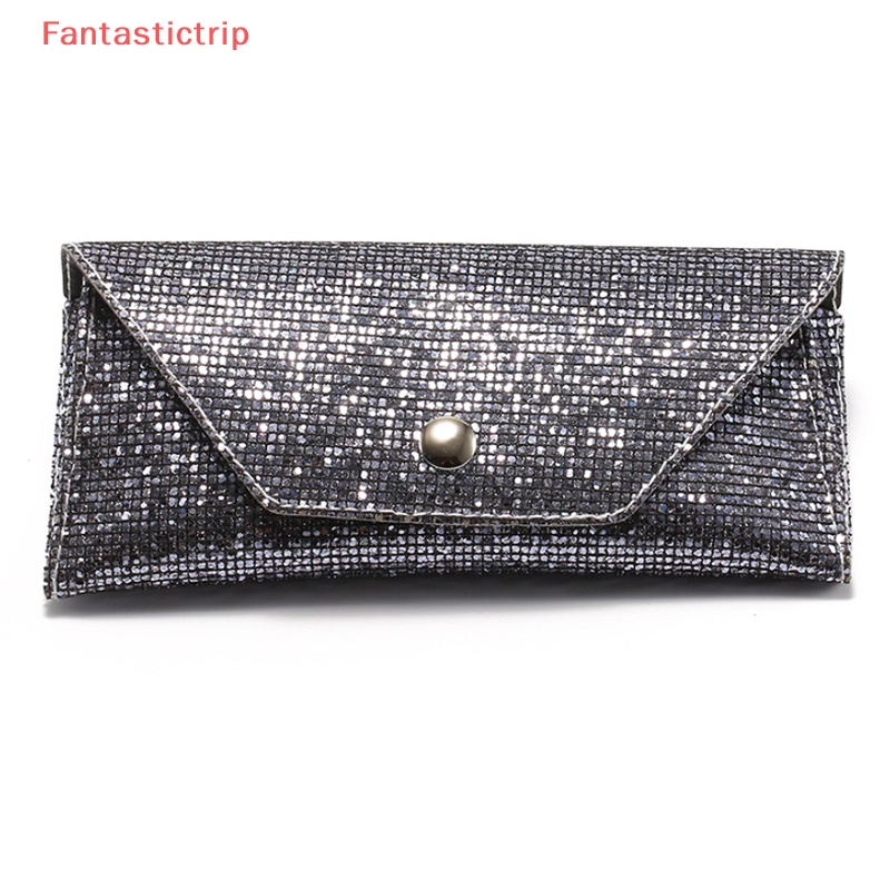 Hộp Đựng Kính Mát Bằng Da Mềm Đính Kim Sa Lấp Lánh Dành Cho Nam Và Nữ