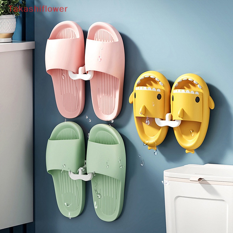 Giá Treo Dép Gắn Tường Không Cần Đục Lỗ Thoát Nước Tiện Dụng