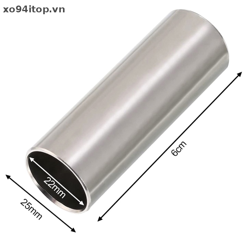 Set 2 Thanh Trượt Thủy Tinh 60MM Bằng Inox Cho Đàn Guitar Bass