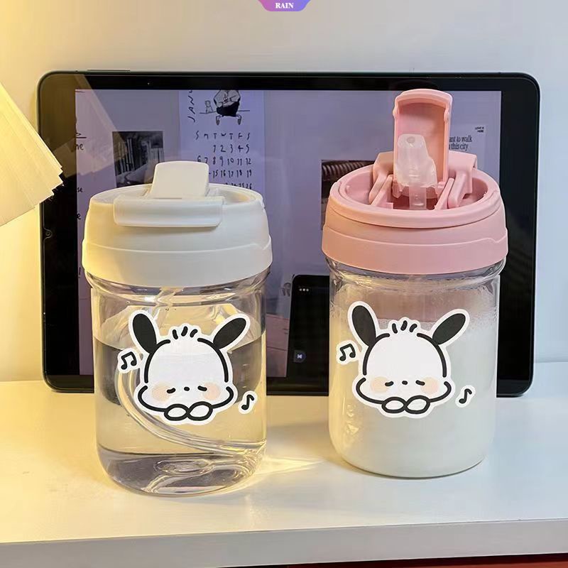 Cốc Uống Nước Hai Lớp 400ML Bằng Nhựa Chống Rơi Hình Cô Gái Anime Sanrio Pochacco