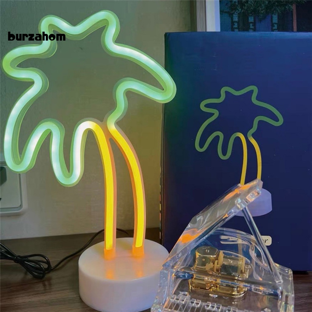 Đèn LED Neon Để Bàn Hình Quả Dứa / Cây Dừa Bảo Vệ Mắt Tiết Kiệm Năng Lượng Không Gây Dị Ứng
