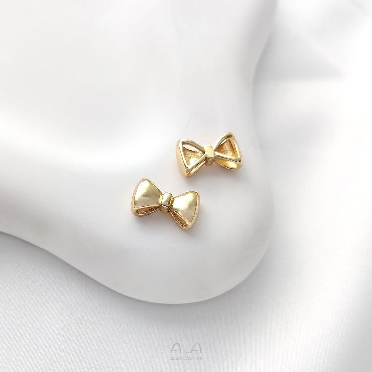 Hạt Ngọc Trai Vàng 14K Hai Hàng Khóa Thủ Công Sáng Bóng Bảo Quản Vòng Cổ Vòng Tay Hạt