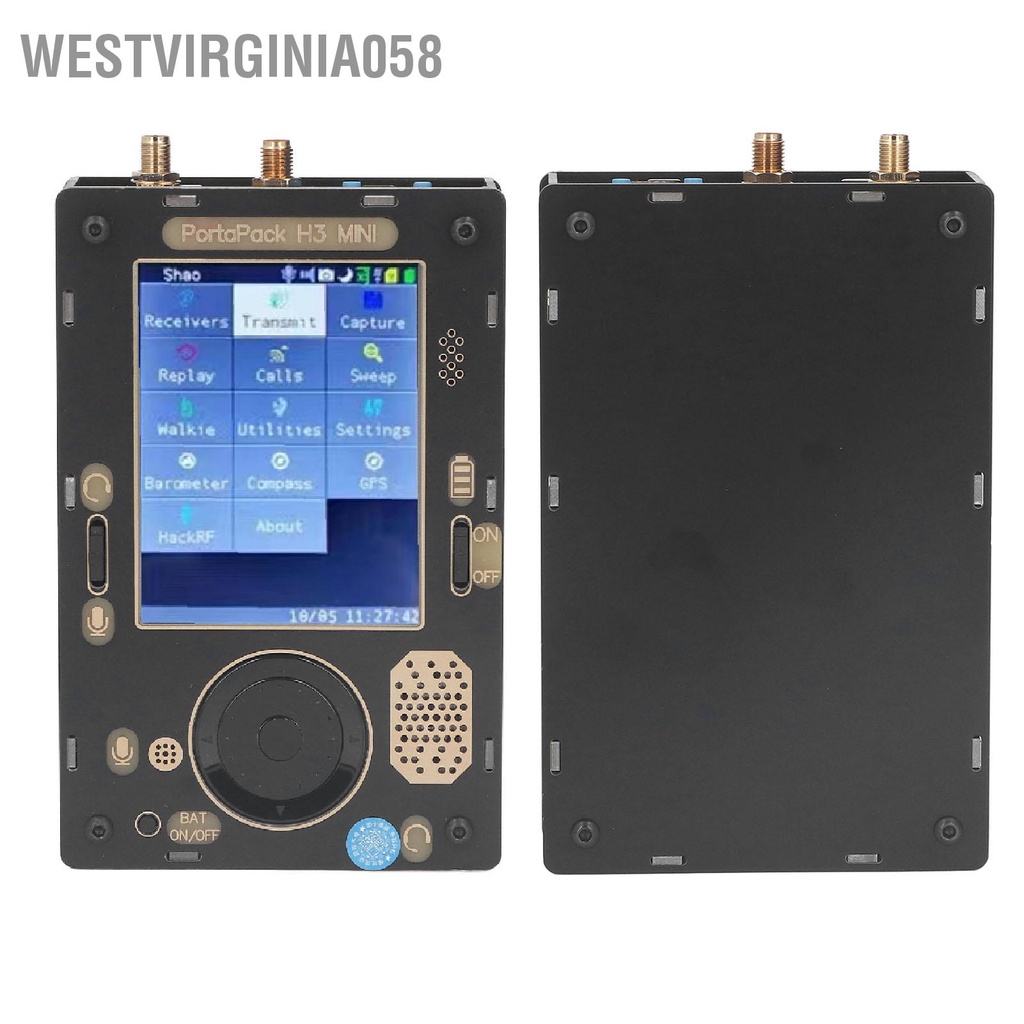 Westvirginia058 Bộ Thu Phát Vô Tuyến 1MHz Đến 6GHz 3.2in Màn Hình Cảm Ứng TFT SDR Có Micro Phong Vũ Biểu La Bàn Đầu GPS