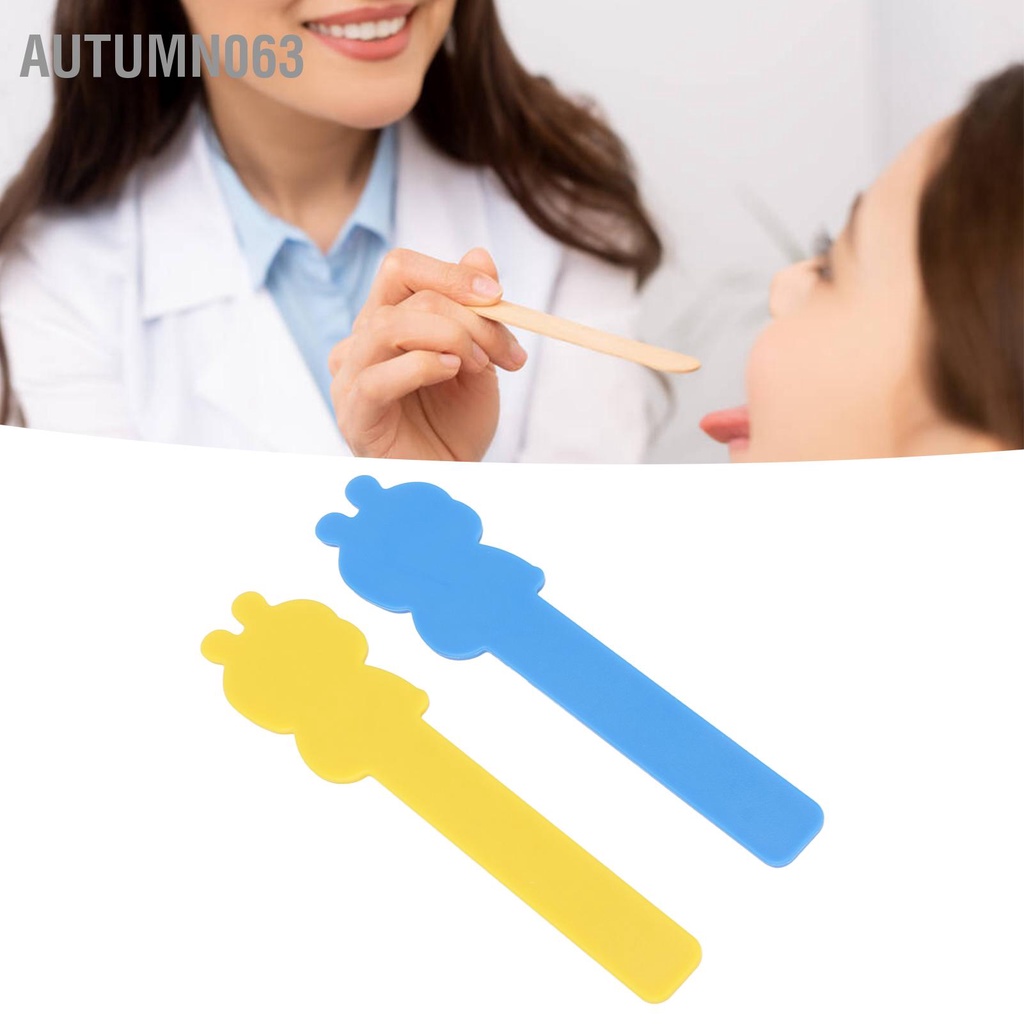 Autumn063 2 chiếc Dụng cụ đè lưỡi Phối màu bằng nhựa Máy tập cơ di động cho trẻ em