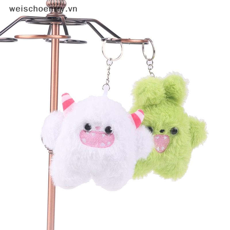 Móc Khóa Hình Quái Vật Nhồi Bông Mềm Mại Đáng Yêu