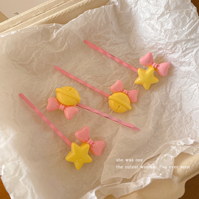 Kẹp Tóc Hình Ngôi Sao / Nơ / Trái Tim Ngọt Ngào Cho Nữ