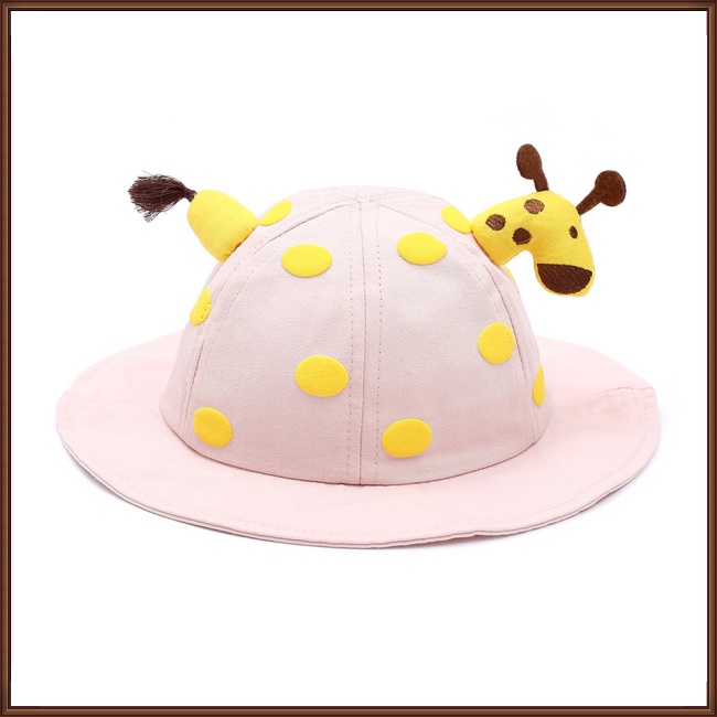 Mũ Tai Bèo Vải Cotton Họa Tiết Chấm Bi Nhiều Màu Thời Trang Cho Bé