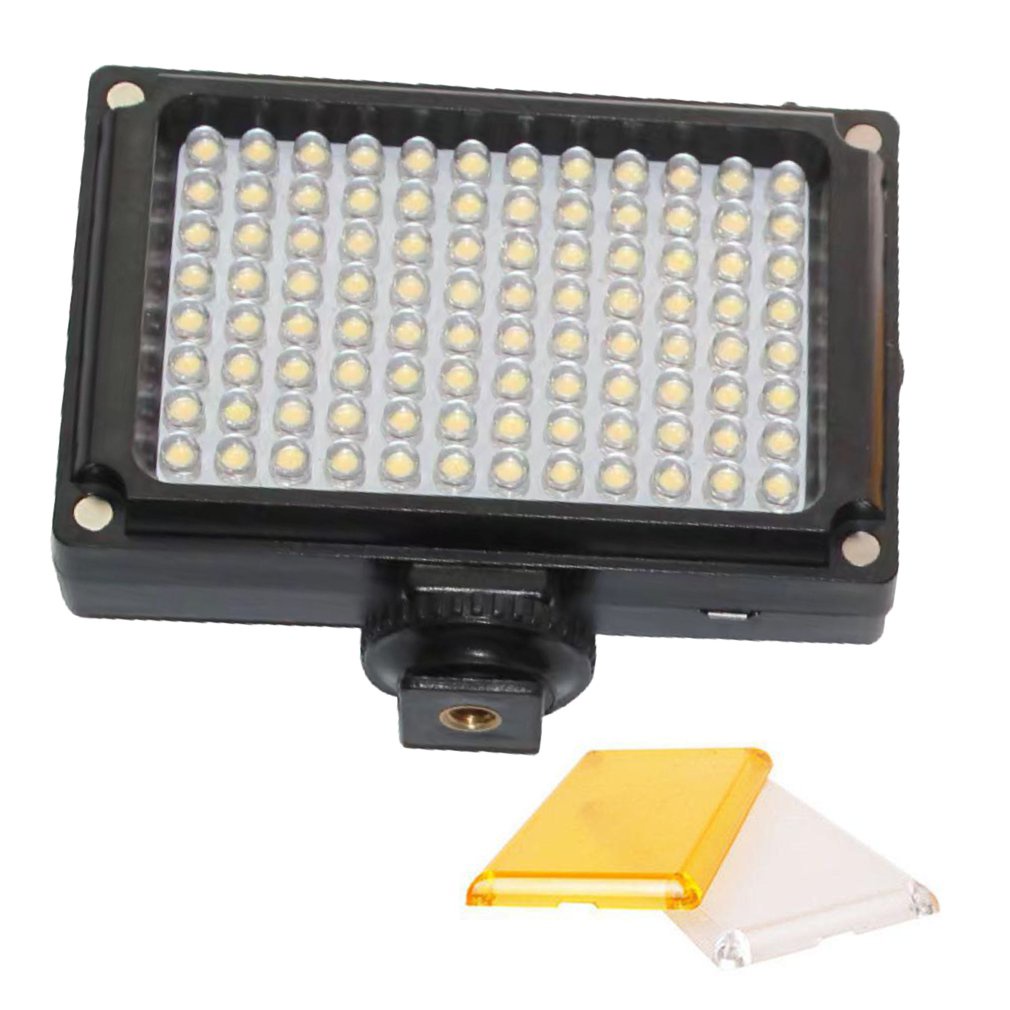 96 Led Video Light Portable Selfie Fill Spotlight With Hotshoe For Smartphone Cellphone Camera [Q/3]