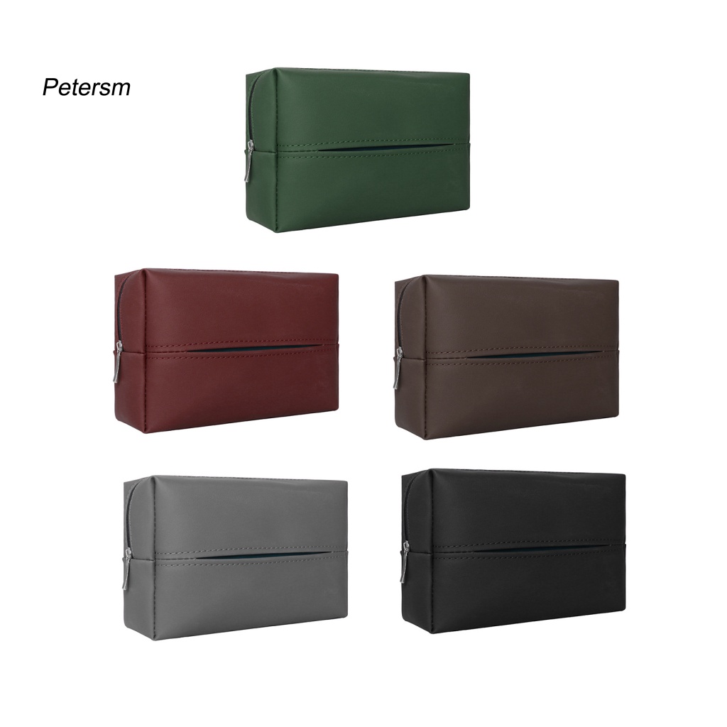 Hộp Đựng Khăn Giấy Bằng PP Chống Nước Có Khóa Kéo Tháo Rời Được Cho Xe Hơi