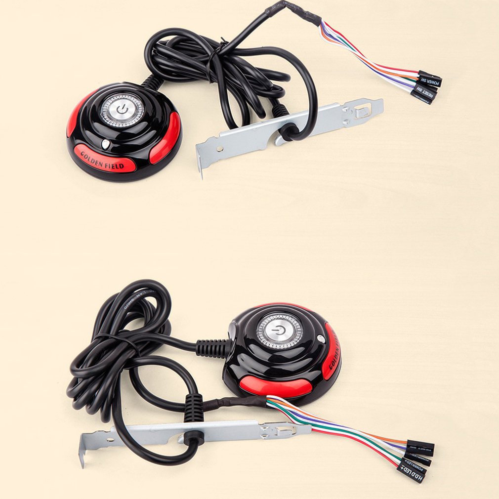 1.6M Desktop Pc Computer Case Poweron Power Supplies On Off Reset Switch With Cables External Remote [Q/5]