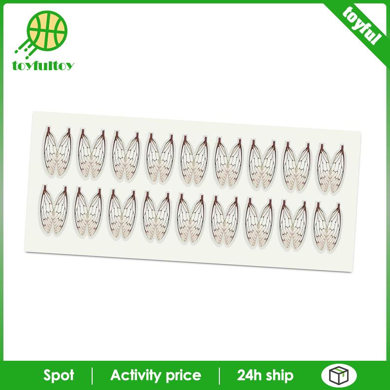 [Toyfulcabin] Con Ruồi Chất Liệu Mô Phỏng Cắt Trước Bền Màu Đỏ Cho Người Lớn Vừa Vặn Du Lịch