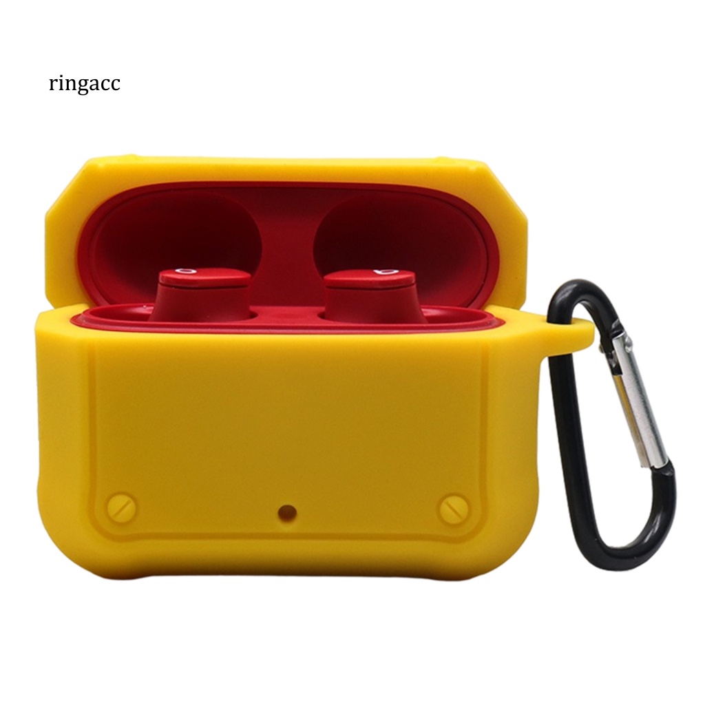 Vỏ Bảo Vệ Hộp Sạc Tai Nghe Bluetooth Beat Studio Bud Bằng Silicon Mềm Gắn Móc Khóa Tiện Dụng