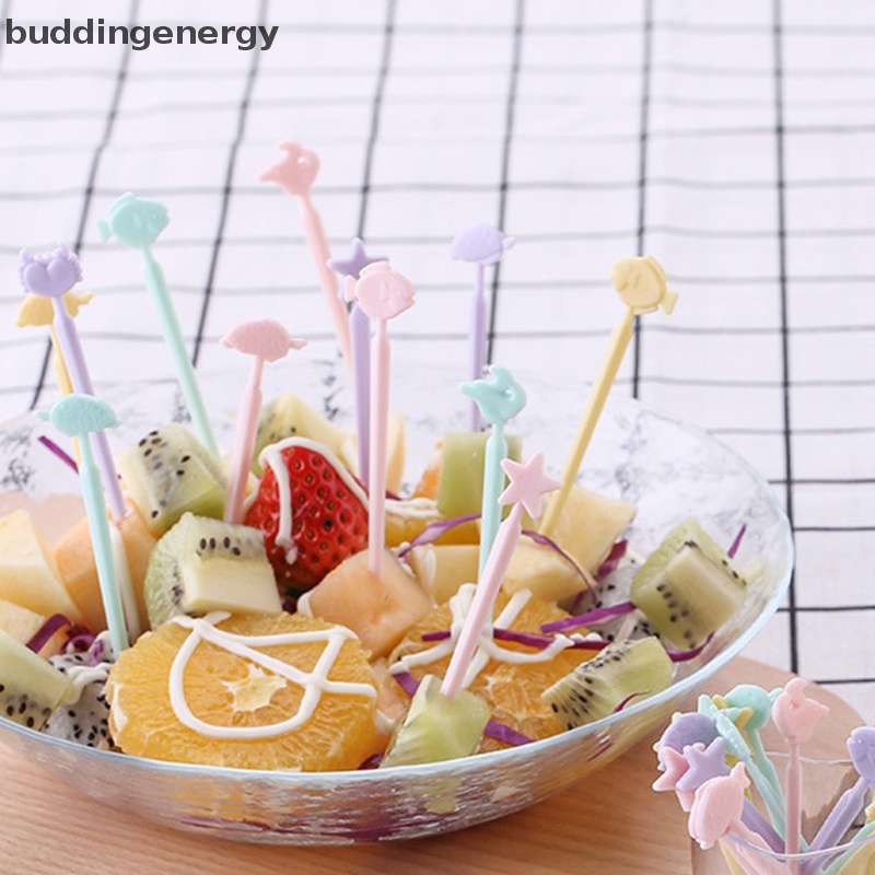 Set 10 Nĩa Ăn Trái Cây Hình Động Vật Dễ Thương Cho Bé