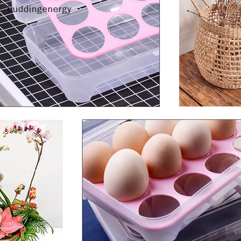 Giá Đỡ Trứng 15 Ngăn Bằng Nhựa Tiện Dụng Cho Nhà Bếp