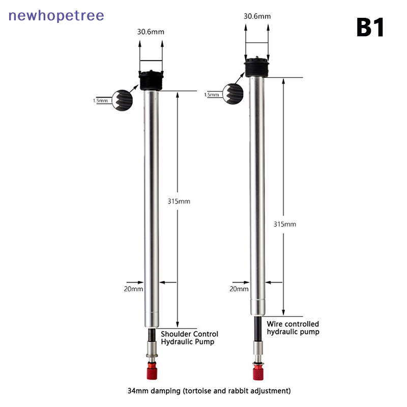 Phuộc Giảm Xóc Trước 32 / 34mm Bằng Hợp Kim Thép Cho Xe Đạp Điều Khiển Từ Xa