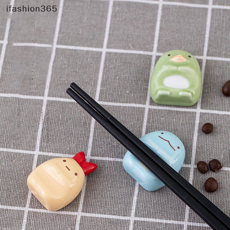 Giá Đỡ Cọ Và Đũa Bằng Sứ Họa Tiết Động Vật Hoạt Hình Dễ Thương Sáng Tạo Trang Trí Nhà Cửa ifashion365