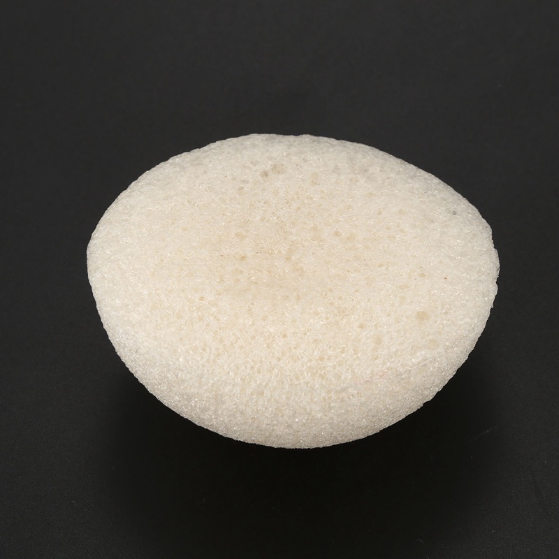Miếng bọt biển làm sạch konjac tự nhiên trên khuôn mặt - Màu trắng