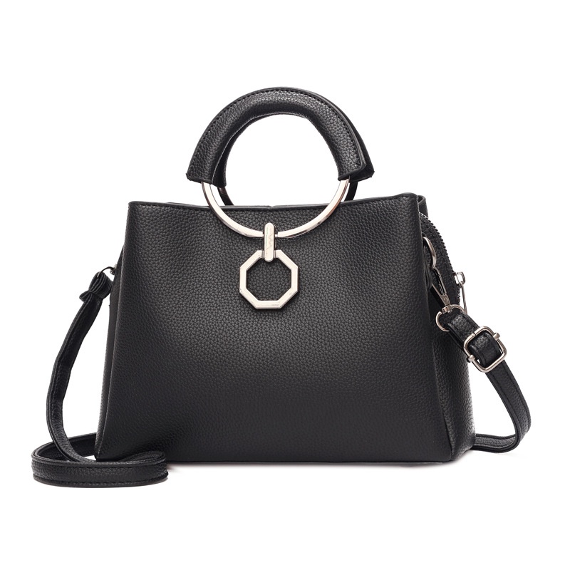 Túi Xách Đeo Vai Thời Trang Hàn Quốc Kiểu Dáng Đơn Giản Sức Chứa Lớn Cho Nữ