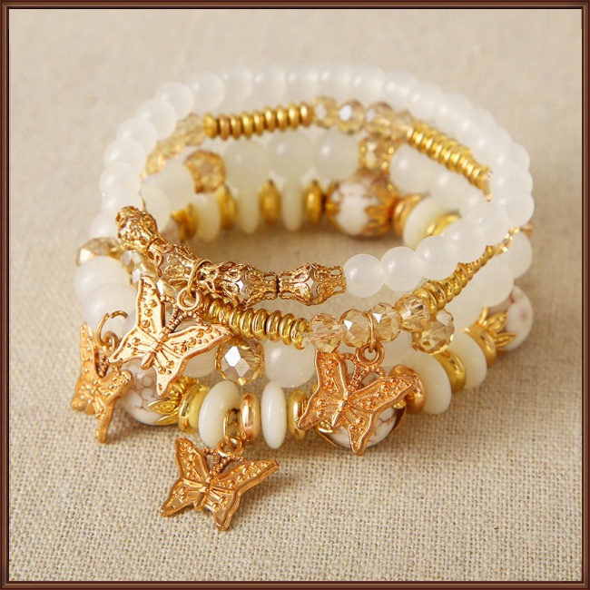 Bộ 4 Vòng Tay Hình Bướm Sang Trọng Cho Nữ