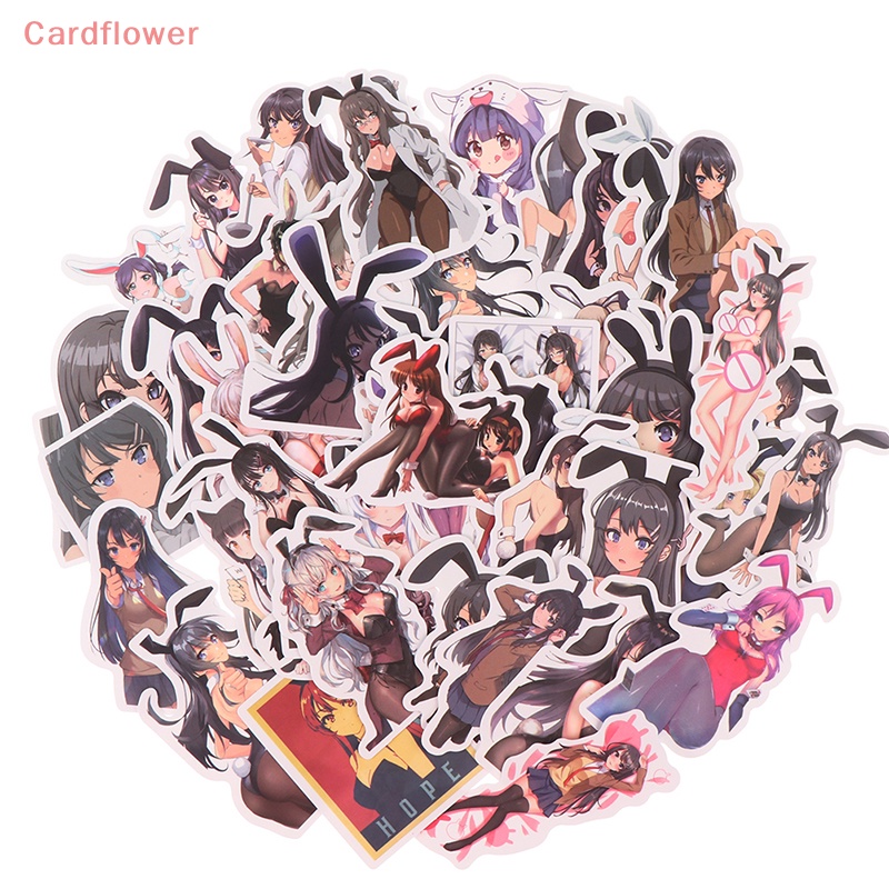 Bộ 50 Miếng Dán Chống Thấm Nước Họa Tiết Anime Graffiti Gợi Cảm Mới