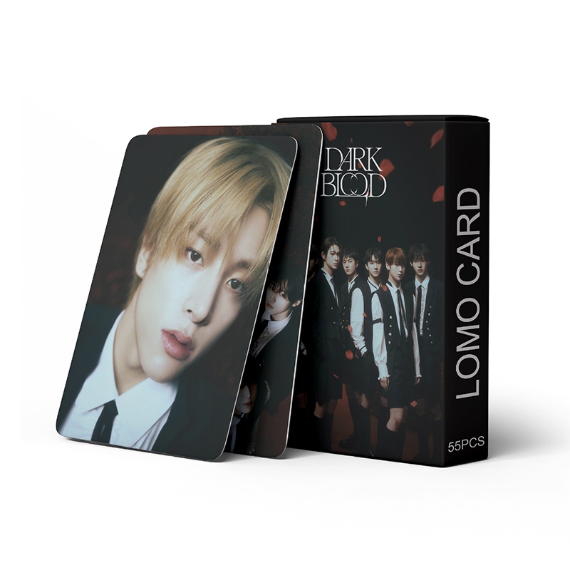 ENHYPEN LOMO Card Set 55 Tấm Thẻ Ảnh DARK BLOOD Hình Nhóm Nhạc