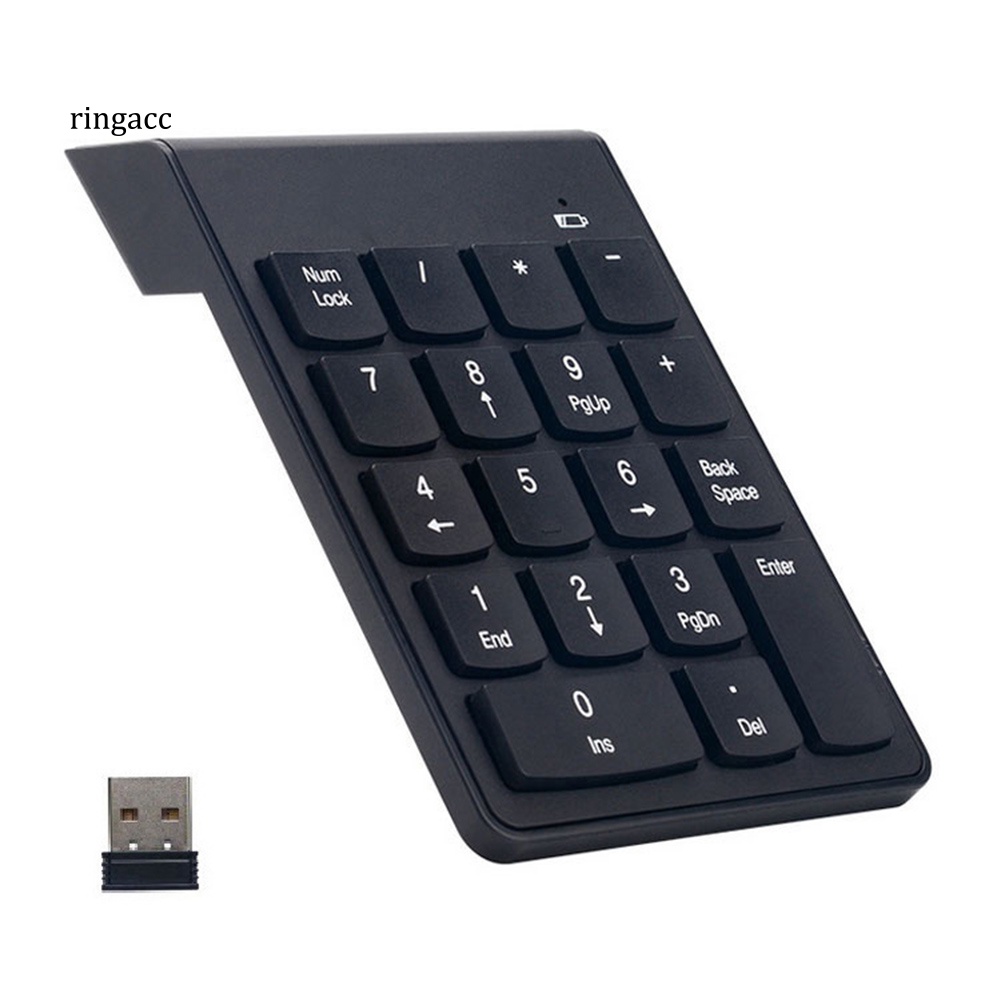 Bàn Phím Số 18 Phím Không Dây Mini 2.4G Dùng Cho Máy Tính