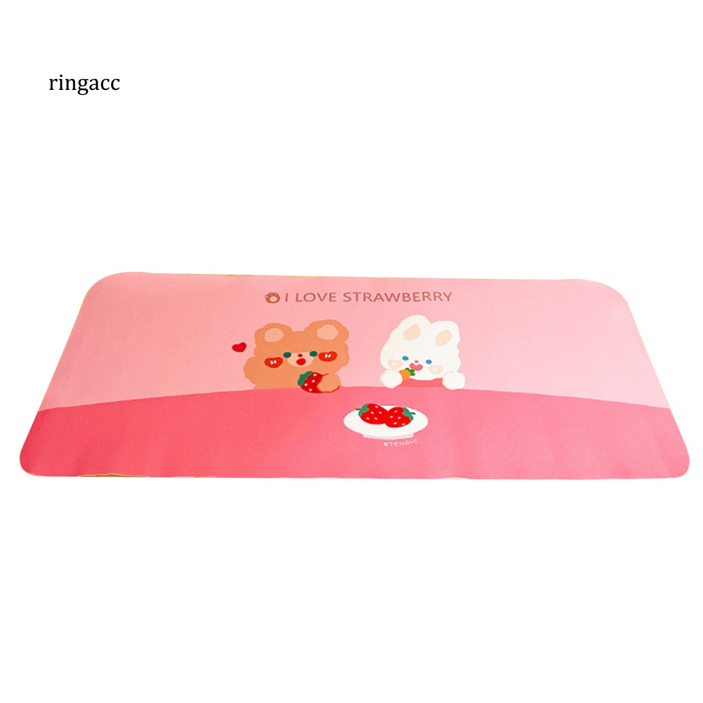 Tấm Lót Chuột &amp; Bàn Phím Bằng PVC Mềm Chống Nước In Hình Hoạt Hình Dễ Thương