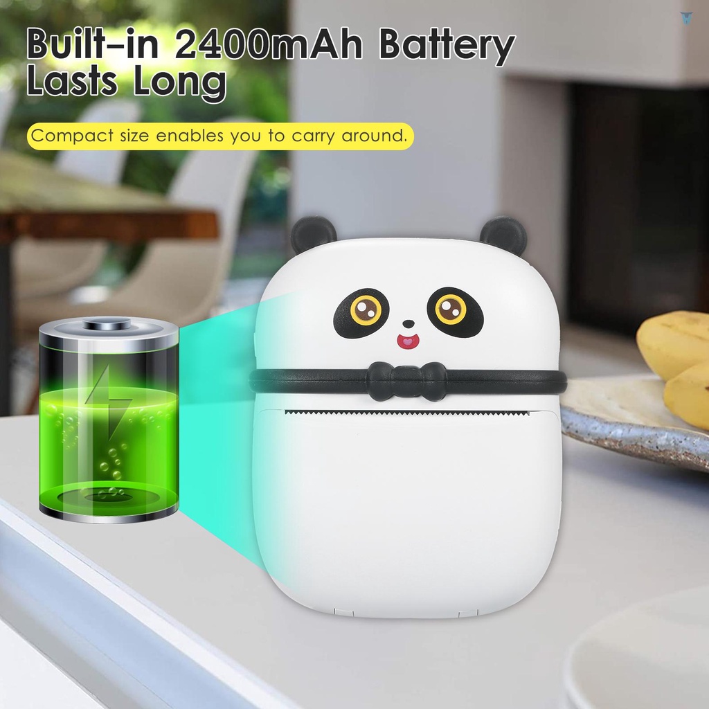 Máy In Nhiệt Không Dây Mini 57mm 200Dpi Tương Thích Với Android iOS